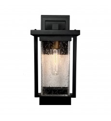  Port Charlotte Outdoor Wall Sconce Matte Black-(AC8022BK)-Artcraft