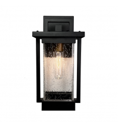  Port Charlotte Outdoor Wall Sconce Matte Black-(AC8022BK)-Artcraft