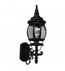  Classico 1-Light Outdoor Wall Light-(AC8090BK)-Artcraft