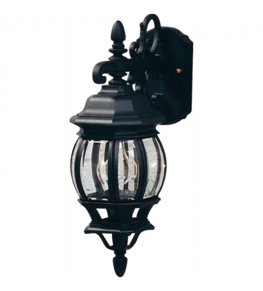  Classico 1-Light Outdoor Wall Light-(AC8091BK)-Artcraft