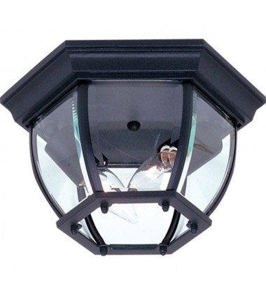 Classico 2-Light Outdoor Flush Mount-(AC8096BK)-Artcraft  Classico 2-Light Outdoor Flush Mount-(AC8096BK)-Artcraft