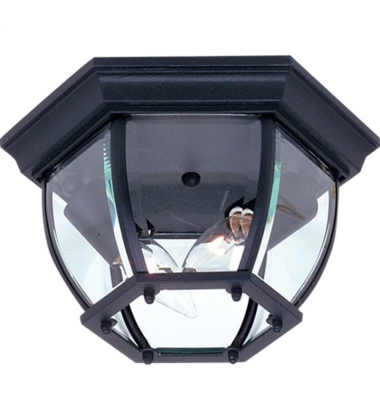 Classico 2-Light Outdoor Flush Mount-(AC8096BK)-Artcraft Classico 2-Light Outdoor Flush Mount-(AC8096BK)-Artcraft