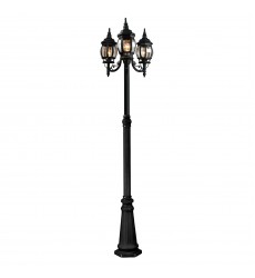 Classico 3-Light Outdoor Lantern and Post-(AC8099BK)-Artcraft  Classico 3-Light Outdoor Lantern and Post-(AC8099BK)-Artcraft