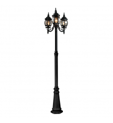  Classico 3-Light Outdoor Lantern and Post-(AC8099BK)-Artcraft