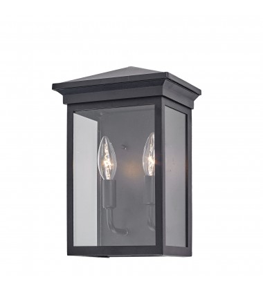  Gable 2-Light Outdoor Wall Light-(AC8161BK)-Artcraft