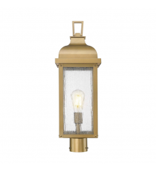Madrid 1 Light Outdoor Post Light, Weathered Brass-(AC8183WB)-Artcraft