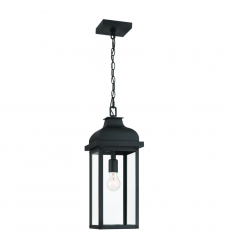 Madrid 1 Light Outdoor Pendant, Black-(AC8185BK)-Artcraft