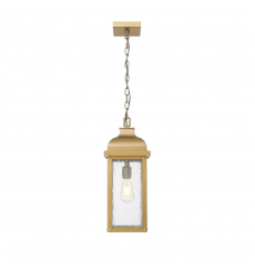 Madrid 1 Light Outdoor Pendant, Weathered Brass-(AC8185WB)-Artcraft