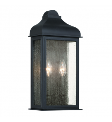 Madrid 2 Light Outdoor Wall Sconce, Black-(AC8186BK)-Artcraft