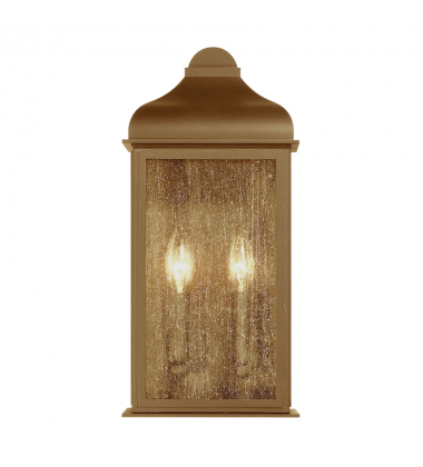 Madrid 2 Light Outdoor Wall Sconce, Weathered Brass-(AC8186WB)-Artcraft
