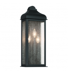 Madrid 3 Light Outdoor Wall Sconce, Black-(AC8187BK)-Artcraft