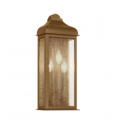 Madrid 3 Light Outdoor Wall Sconce, Weathered Brass-(AC8187WB)-Artcraft