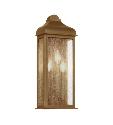 Madrid 3 Light Outdoor Wall Sconce, Weathered Brass-(AC8187WB)-Artcraft