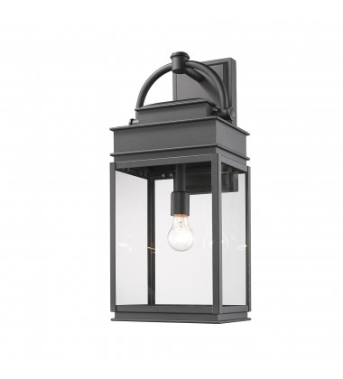  Fulton 1-Light Outdoor Wall Light-(AC8240BK)-Artcraft