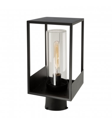  Weybridge 1 Light Outdoor Lantern Black-(AC8273BK)-Artcraft