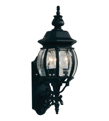  Classico 3-Light Outdoor Wall Light-(AC8360BK)-Artcraft