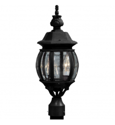  Classico 3-Light Post Lighting Lantern-(AC8363BK)-Artcraft
