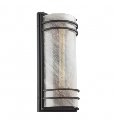 Keswick 1 Light Outdoor Wall Sconce, Black-(AC8730BK)-Artcraft