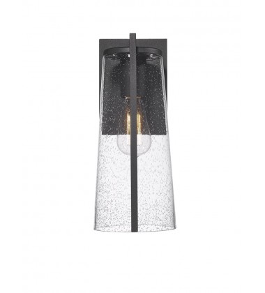  Portofino Collection Outdoor Wall Sconce, Black-(AC8821BK)-Artcraft