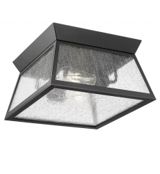  Lucian Collection 2-Light Outdoor Flushmount Black-(AC8866BK)-Artcraft