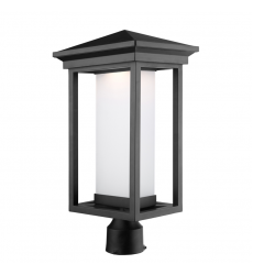 Overbrook 1-Light Post Lighting Lantern-(AC9133BK)-Artcraft