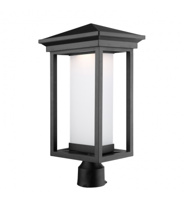  Overbrook 1-Light Post Lighting Lantern-(AC9133BK)-Artcraft