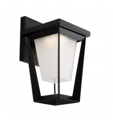  Waterbury 10W LED Outdoor Wall Light Black-(AC9181BK)-Artcraft