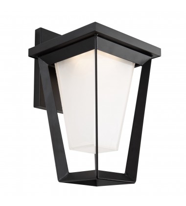  Waterbury 15W LED Outdoor Wall Light Black-(AC9182BK)-Artcraft