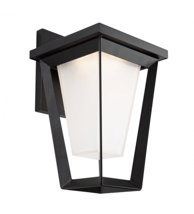  Waterbury 15W LED Outdoor Wall Light Black-(AC9182BK)-Artcraft