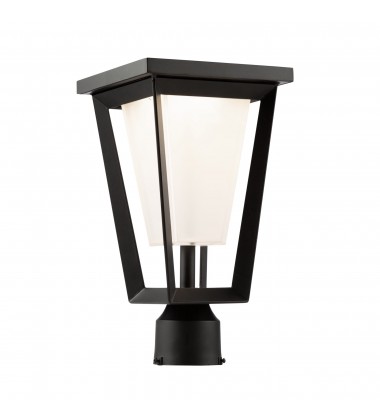  Waterbury 12W LED Outdoor Lantern Black-(AC9183BK)-Artcraft