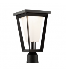  Waterbury 12W LED Outdoor Lantern Black-(AC9183BK)-Artcraft