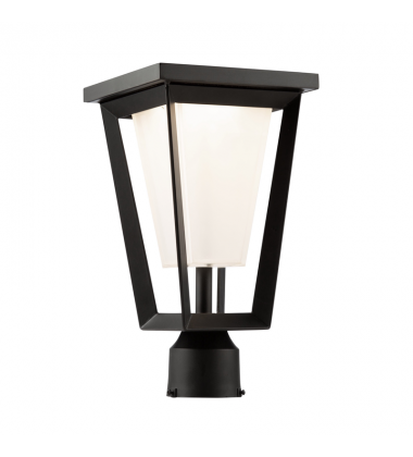  Waterbury 12W LED Outdoor Lantern Black-(AC9183BK)-Artcraft