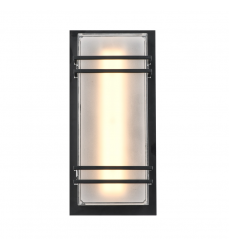  Sausalito 15W LED Outdoor Wall Light Black-(AC9191BK)-Artcraft