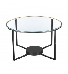  Tavola 9W LED Round Table Black-(AD32012)-Artcraft