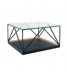  Tavola 9W LED Square Table Black-(AD32013)-Artcraft