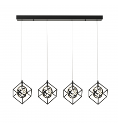 Tulip Collection Integrated LED 4-Light Island Light, Matte Black MU1012 - Artcraft  Tulip Collection Integrated LED 4-Light Island Light, Matte Black MU1012 - Artcraft