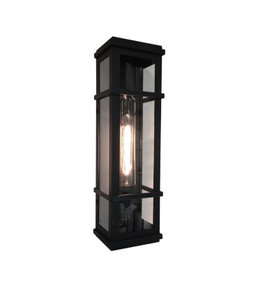  Granger Square 1-Light Outdoor Wall Light-(SC13112BK)-Artcraft