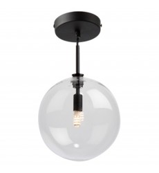  Pinpoint 1 Light Semi-Flush Mount Black-(SC13190BK)-Artcraft