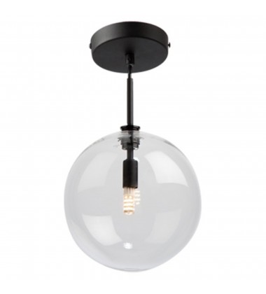  Pinpoint 1 Light Semi-Flush Mount Black-(SC13190BK)-Artcraft