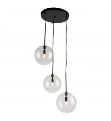  Pinpoint 3 Light Pendant Black-(SC13193BK)-Artcraft