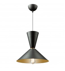  Tempo 1 Light Large Pendant-(SC13292BK)-Artcraft