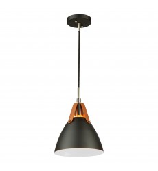  Tote 1 Light Pendant Black-(SC13321BK)-Artcraft