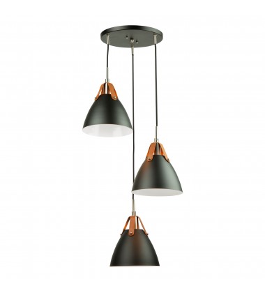  Tote 3 Light Pendant Black-(SC13323BK)-Artcraft
