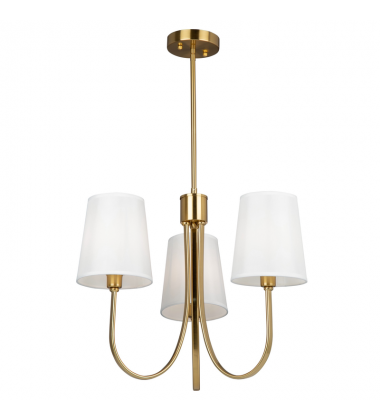Rhythm 3 Light Chandelier Brushed Gold-(SC13333BG)-Artcraft Rhythm 3 Light Chandelier Brushed Gold-(SC13333BG)-Artcraft
