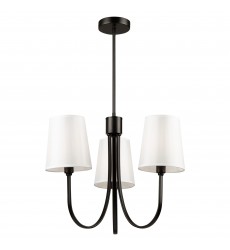  Rhythm 3 Light Chandelier Black-(SC13333BK)-Artcraft