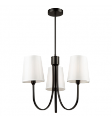  Rhythm 3 Light Chandelier Black-(SC13333BK)-Artcraft