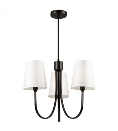 Rhythm 3 Light Chandelier Black-(SC13333BK)-Artcraft Rhythm 3 Light Chandelier Black-(SC13333BK)-Artcraft