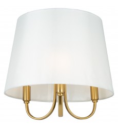  Rhythm 3 Light Semi-Flush Mount Brushed Gold-(SC13334BG)-Artcraft