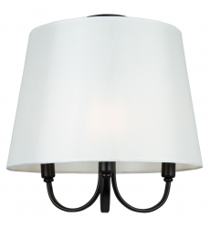  Rhythm 3 Light Semi-Flush Mount Black-(SC13334BK)-Artcraft