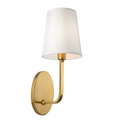  Rhythm 1 Light Sconce Brushed Gold-(SC13337BG)-Artcraft